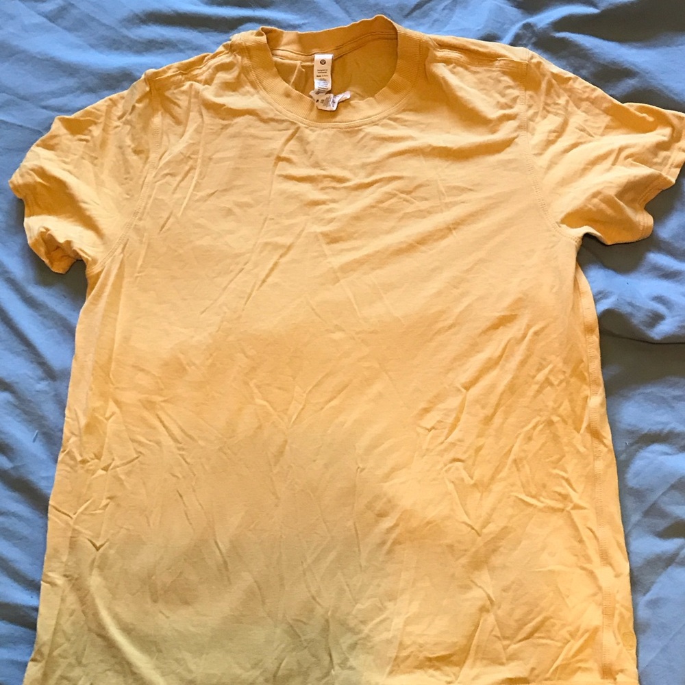 Lululemon Women's Yellow T-Shirt